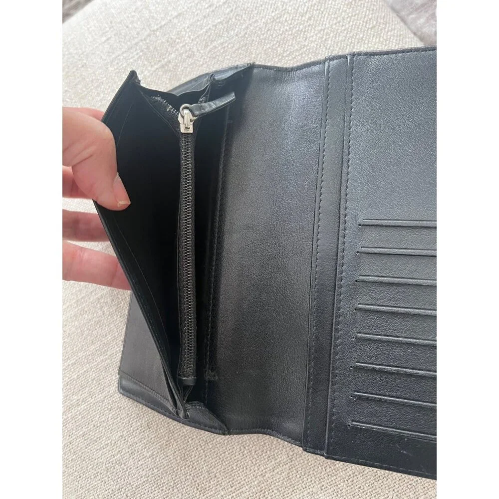 Chanel Patent Leather Camellia Wallet
